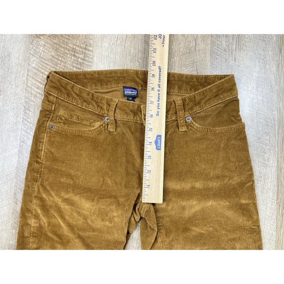 Patagonia Fitted Corduroy Low Rise Skinny Pants Womens 27x29.5 Brown Organic EUC - Picture 7 of 8